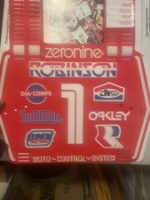 Authentic ZERONINE MOTO CONTROL STSTEM BMX Number plate - ROBINSON BMX