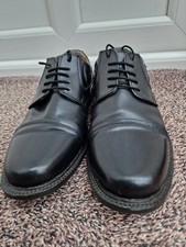 Men's Shoes. George Oliver. Size UK8 EU42. Colour Black Leather Brogues. Lace-Up