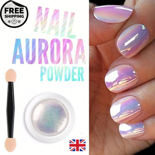Unicorn chrome nail powder - chrome,