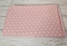 Pink & white star cotton