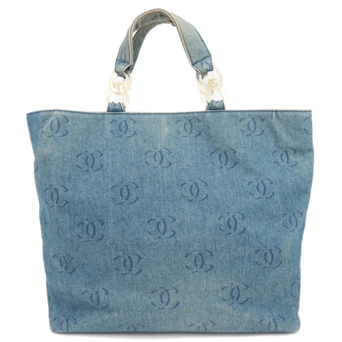 Chanel coco mark denim - denim, handbag
