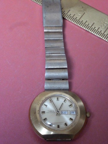 Old timex day date watch - old,