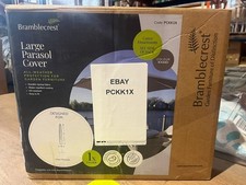 Bramblecrest Large Parasol Cover - Suitable for 3m x 2m Rectangle & 3.5m Round