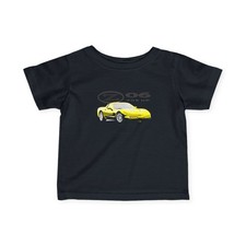 Corvette C5 Z06 Baby Infant Shirt Yellow 405 HP Chevy Sports Car Gift Tee