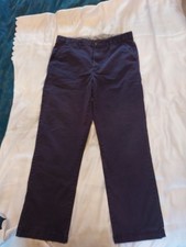 Maine Chino Trousers UK Size W34 Short Navy Blue Straight Leg