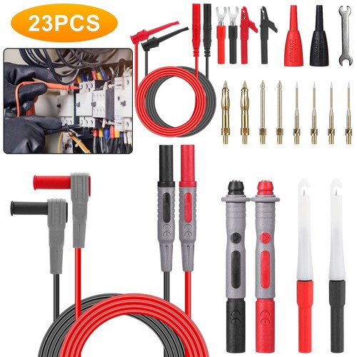 23pcs multimeter test lead kit - multimeter,