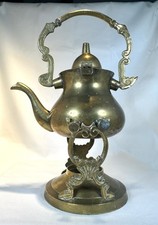 Vintage Brass Tilting Teapot