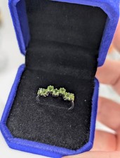 925 Silver Peridot Ring –