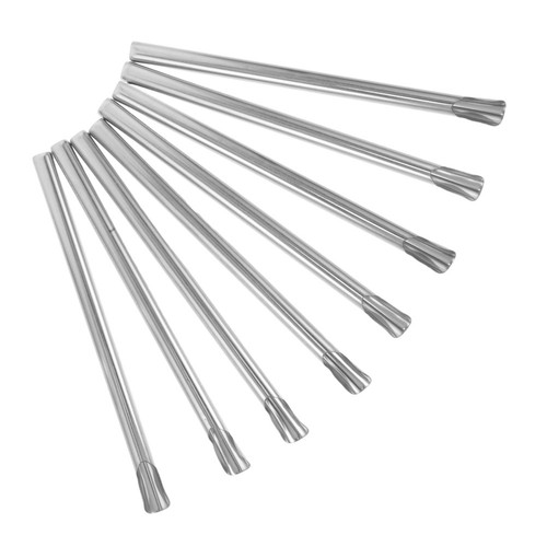 8pcs stainless steel smoothie - stainless,