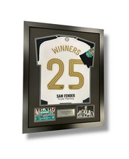Frame For Signed Newcastle United Carabao Cup Winners Shirt