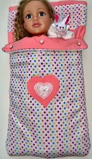 18 inch doll sleeping bag set