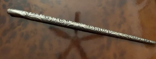 Antique silver dip - dip, calligraphy