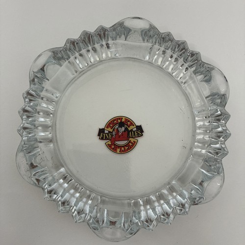 Tetley fine ales glass ashtray - tetley,