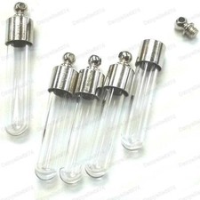 5pcs GLASS TUBE VIALS mini
