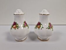 Royal Albert Old Country Roses Salt and Pepper Pots Cruet Set Shakers