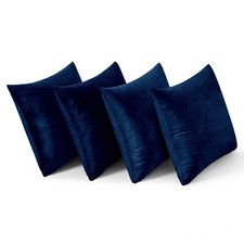 Pack of 4 Plush Velvet Cushion
