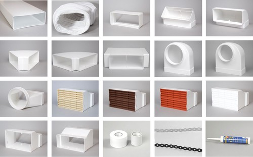 Mega duct flat channel - flat,