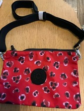 Kipling skarlet crossboy pouch, nwot, red leopard