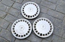 Genuine Austin Metro Vanden Plas hub caps, 3x VP Wheel Trims, Metric Fitment 