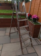 Wooden Step Ladder 6 Steps And