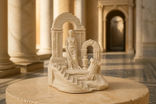 Ruin diorama beautiful - ruin, scene