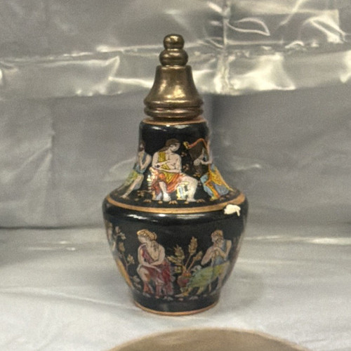 Vintage greek ceramic perfume - vintage,