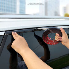 Vehicle Car Door Window Side Chrome Strip Sticker Moldings Trim Tape Accessories