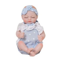 Trendy 10-11inch Reborn Doll Baby Girl Clothes Polka Dots Rompers Bowknot