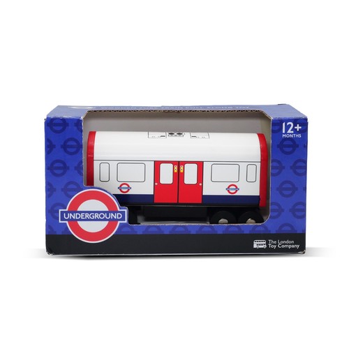 Tube train wooden pull - wooden, pull-along
