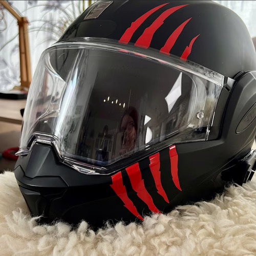 Motorbike helmet stickers - helmet,