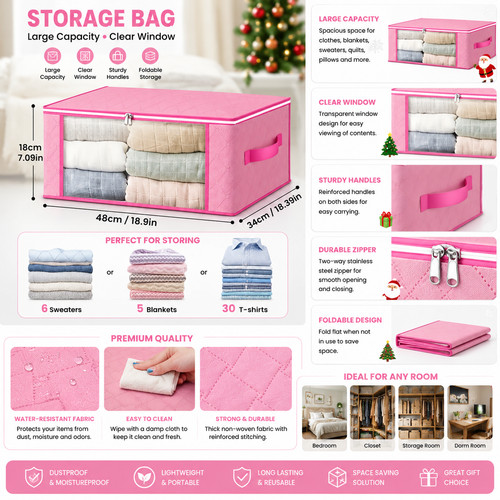 Pack large pink foldable - 6,