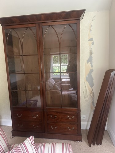 Antique mahogany bookcase - antique,