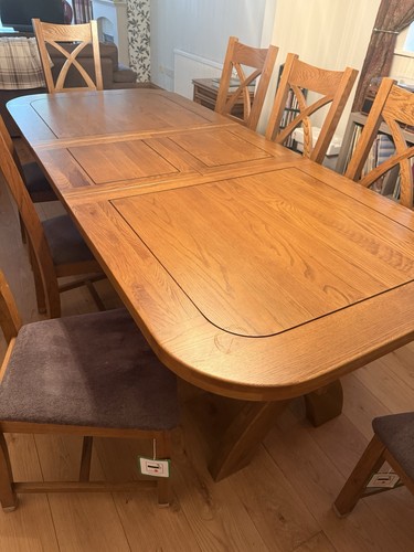 Brown wooden extendable - brown,