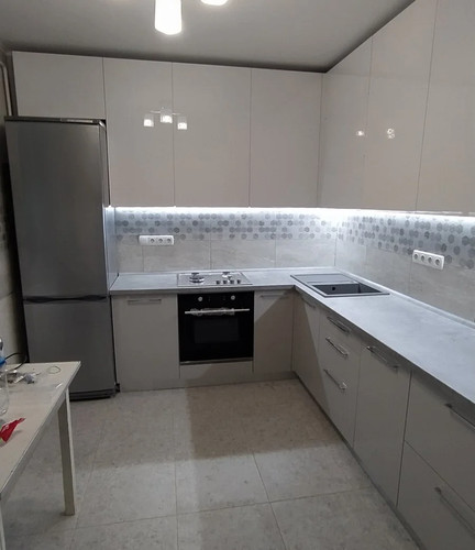 Slab high gloss light grey - gloss,