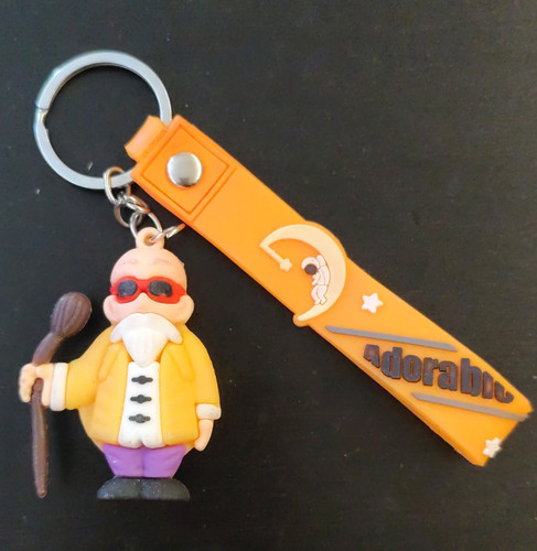Master roshi silicone keyring - master,