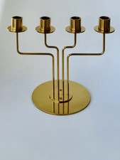 Ikea Parlband Candelabra Brass Candle Stick Holder Gold Retro Metal 4 Arm 1999 