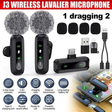 2x Wireless Lavalier