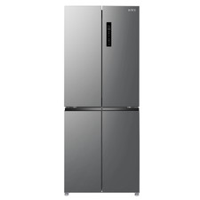 HYE 394L  American Fridge Freezer Frost Free 4 Door Slim 70cm Width- Silver