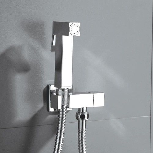 Square chrome brass douche - square,