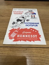 Athletico Madrid v Tottenham Hotspur 1963 European Cup Final Programme