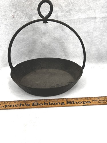 Antique fireplace cooking pan - antique,