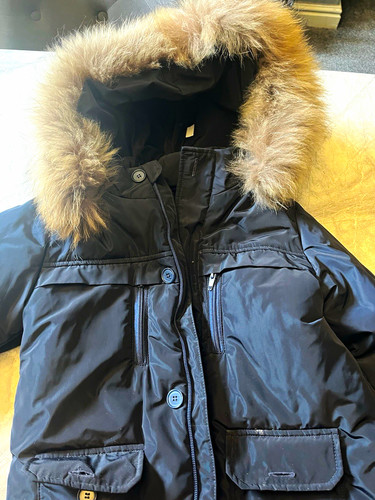 Gastone boys navy hooded parka - boys,