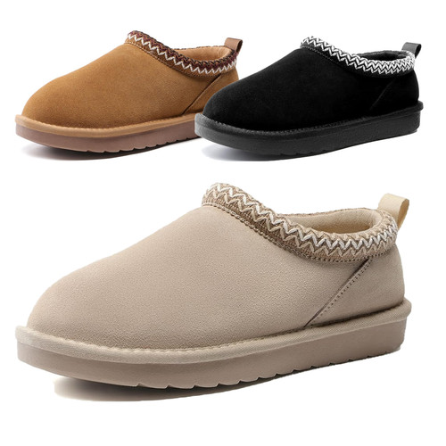 Women wide slippers suede - women's,