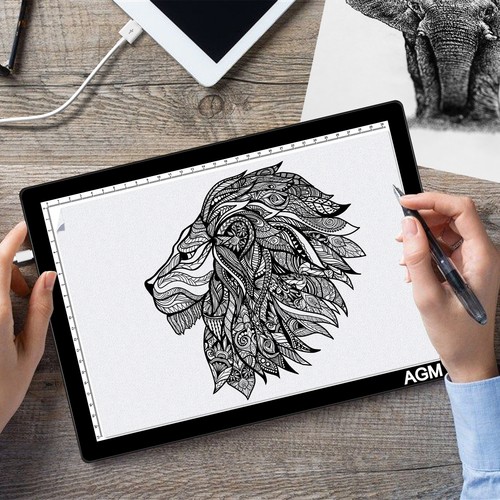 Agm led drawing - led, a4