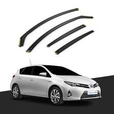 TOYOTA Auris MK2 2012-2019 5 Door Hatchback Wind Deflectors 4pc Tinted