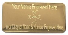 Masonic Name Plate –