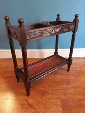 Antique Victorian Oak Umbrella