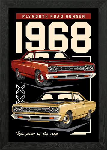 Road runner muscle car - runner,