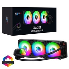 CIT PRO Glacier 360mm AIO Water Cooler LED Fan CPU Liquid Cooling System PC Kit