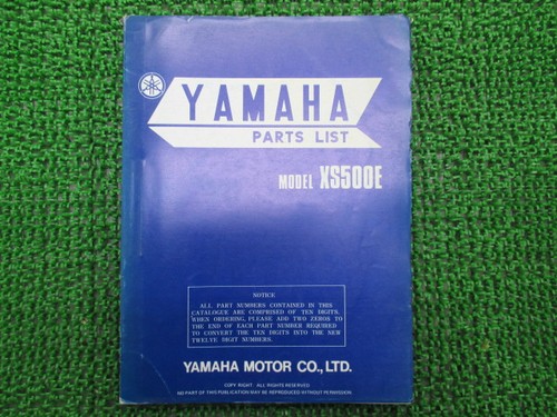 Xs500e parts list english - list,